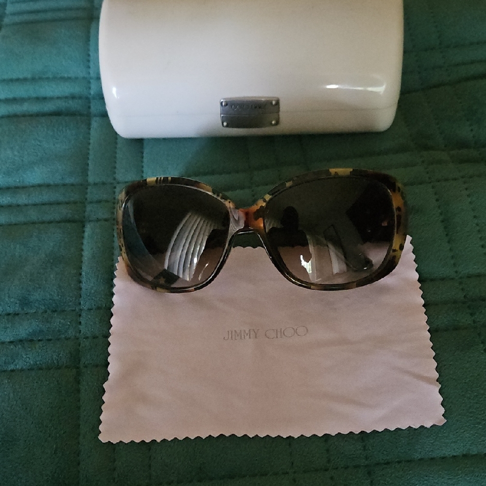 Jimmy Choo Brown Tortoise Sunglasses